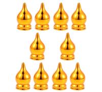 10 PCS Testa Di Bandiera Placcata in Oro Dell'asta Della Accessori Per