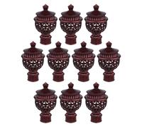 10 Pcs Testa Di Mazza Romana Cava Bastone Spina Per Asta Tende Vintage