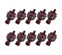 10 Pcs Testa Di Mazza Romana Cava Tappi Terminali Retrò Per Tende Aste