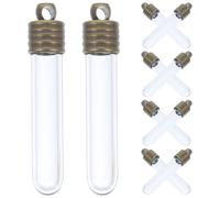 10 Pcs Vasetti Piccoli Bottiglia Con Tappo Piccola Di Tubi Trasparenti