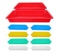 10 Pcs Vassoi Di Vernice Vassoio Per Alimenti Portatile Colorati