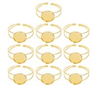 10 Pcs Vassoio Di Confine Gemma Base Pietre Preziose Del Bracciale Rame