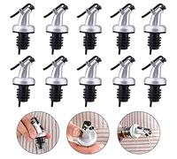 10 Pcs Versatori Ugello Beccuccio Prova Perdite Della Bottiglia Olio Bottiglie Vino Versatore Versare L'Olio Beccuccio Liquido Per Liquore, Aceto, Olio, Sciroppo, Ideale Per Bar, Cucina, Ristoranti