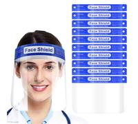 10 Pcs Visiera Protettiva Professionale Antiappannamento, Paraschizzi, Visiera Protettiva da lavoro, Visiera Decespugliatore
