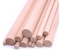 10 PCS Wooden Dowel Rods Wood Sticks Wooden Dowels For Crafts-Unfinished Round Hardwood Sticks(2 * 10cm)
