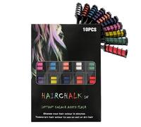 10 Peignes à Craie pour Cheveux Festifs et Amusants, Peigne à Craie pour Cheveux Lavable, Coloration Temporaire, Maquillage pour Cheveux pour Journée Folle, Fête d'Anniversaire (1pc)