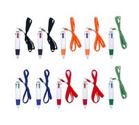 10 Penne A Sfera A 4 Colori, Pennarelli Multicolori, Penne A Sfera Multicolori Con Cordino, Penne Anti-Smarrimento Portatili, Articoli Per Ufficio E Per L'Apprendimento