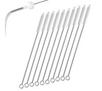 10 pennelli a tubo, 17 cm, cannucce per bere tubi, spazzola, provette di pulizia per biberon, cannucce, imbuto, teiera ugello