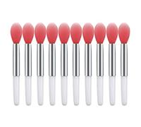 10 pennelli per labbra in silicone, mini applicatori riutilizzabili per scrub labbra per la cura
