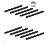 10 pennini neri per penna con anello di rimozione per Wacom CTL CTH 471 671 472 490 690 4100 6100 Intuos4 5