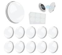 10 pesi magnetici bianchi per tenda da doccia, non arrugginiscono, resistenti magneti per tende da doccia, magneti per tende da esterno con adesivi antiruggine, resistenti e impermeabili