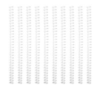 10 pettini con 30 anelli, spirali, bobine per rilegatura a spirale, forniture per ufficio e scuola, per studenti, insegnanti, raccoglitori, pettini e spine facili da aprire