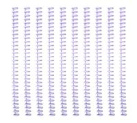 10 pettini con 30 anelli, spirali, bobine per rilegatura a spirale, forniture per ufficio e scuola, per studenti, insegnanti, raccoglitori, pettini e spine facili da aprire