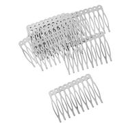 10 pettini laterali per capelli a 5 denti e 10 denti, in metallo, per fai da te, argento, oro, bronzo, accessori per capelli da donna, 5,6 cm