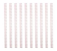 10 pettini per rilegatura a spirale, facili da aprire e chiudere, per documenti, quaderni, documenti, spirali, bobine per studenti e insegnanti
