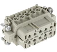 10 pezzi 09200102812 Connettore for impieghi gravosi, piccolo, spina a 10 poli e 10 pin HAN-10A-F