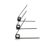 10 pezzi 1,0 mm molla di torsione di ritorno 65Mn in acciaio angolo a V 60 90 120 180 gradi molla in metallo personalizzata (dimensioni: 9 mm (9 giri), colore: 5MM_180)