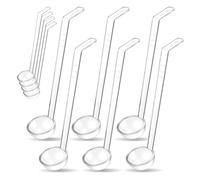 10 pezzi 1,2 once piccolo mestolo mestolo di plastica trasparente mini mestolo cucchiaio per servire condimenti punch bowl salsa salsa guarnizioni