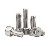 10 pezzi 1/4“-28 × 1“ Viti del cappuccio della testa dell'incavo dell'acciaio inossidabile 304 dei sistemi inglesi e americani