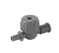10 pezzi 1/4" valvola for tubo flessibile dell'acqua da giardino sistema di irrigazione a goccia automatico valvola di regolazione valvola ugello regolabile dispositivo gocciolatore d'acqua(Gold)