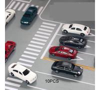 10 pezzi 1/67 1/75 modelli di auto verniciate per parcheggi, scenari,
