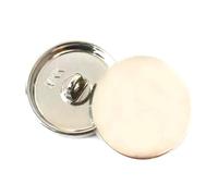 10 pezzi 10-28 mm bottoni decorativi in metallo rotondi piatti a forma di fungo per cappotto giacca abito,B Argento,15 millimetri