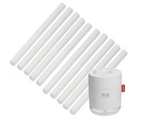 10 pezzi 10 cm umidificatore bastoncini filtro in cotone ricarica bastoncini stoppini sostituzione per umidificatore USB portatile in ufficio camera da letto viaggio in auto