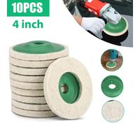 10 pezzi 100 mm 4 pollici lana lucidatura smerigliatrice angolare-ruota feltro l