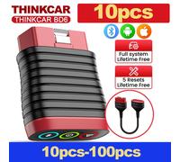 10 pezzi-100 pezzi THINKCAR BD6 OBD2 Scanner Tutte le auto Diagnosi completa del sistema Aggiornamento gratuito a vita per tutte le auto 10 BD6 10cable