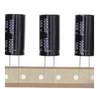 10 Pezzi 100V 1000UF Condensatore elettrolitico in alluminio plug-in 18x35 18 * 35mm