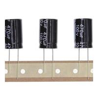 10 Pezzi 100V 470UF Condensatore elettrolitico in alluminio plug-in 16x25 16 * 25mm