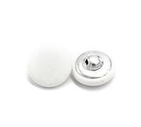 10 pezzi 11/15/20/25/30 mm bottoni con gambo rivestiti in pelle - bottoni da cucire per cappotti, giacche a vento e abbigliamento,Bianco,20mm 10 pezzi