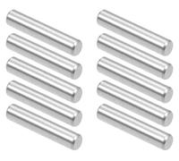 10 pezzi 12 mm DIA x 10-50 mm di lunghezza perni di centraggio in acciaio inossidabile, pioli for staffe di fissaggio for mobili(Length 16mm)