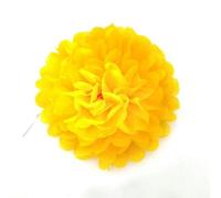 10 pezzi 12 pollici pompon di carta velina matrimonio fiori di carta decorativi palla decorazione festa di compleanno pon pon di carta-giallo