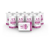 10 pezzi 14250 Batteria 1/2 AA al litio 1500mAh, 3,6V LS14250, (non ricaricabile)
