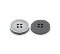 10 pezzi 15/20 mm rotondi neri blu grigi bottoni in resina per abbigliamento moda uomo cappotto giacca abito accessori da cucito all'ingrosso-grigio-20 mm 10 pezzi