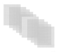 10 pezzi 15 x 20 cm rete di riparazione per crepe in plastica e fori di riparazione, toppa in rete metallica per paraurti auto, cofano di ventilazione - grigio argento