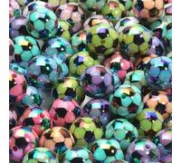 10 pezzi 16 mm perline rotonde in acrilico AB a forma di pallone da calcio, perline distanziatrici per la creazione di gioielli, bracciali, collane, orecchini, accessori fai da te-C05823
