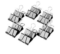 10 pezzi 19 25 32 41 51 mm Clip in metallo in metallo Foldback Clip morsetti di carta nera Documento di carta(41mm)