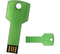 10 pezzi, 1GB USB Flash Drive-Portachiavi, in metallo, a forma di chiave di memoria USB 2,0 nero Black