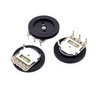 10 pezzi 1K 2K 5K 10K 20K 50K 100K 500K 500R 3 pin 5 manopola del volume potenziometro interruttore di marcia for radio B103 B104 B503 B502(Chilun-3pin-1K)