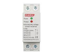 10 pezzi 1P+N 27mm 40A 63A 230V Din Rail Relè di protezione da sovratensione e sottotensione con riconnessione automatica(6 Years)