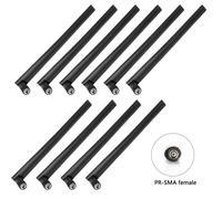 10 pezzi 2,4 GHz/5 GHz antenna dual band RP-SMA maschio base magnetica per route