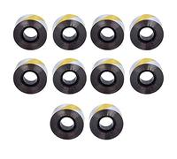 10 pezzi 2,5 cm x 60 m Nastro dissuasore per uccelli riflettente per giardino, colore argento/rosso + argento/giallo