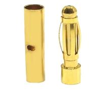 10 pezzi 2 mm 3 mm 3,5 mm 4 mm 5 mm 5,5 mm 6 mm Connettore a proiettile in rame placcato for batteria(2mm,Female x10pcs)