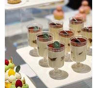 10 pezzi/20 pezzi/40 pezzi/120 pezzi Mini Coppette per Dessert, Coppette in Plastica per Budino da 100ml, Bicchierini Monouso, Coppette per Bevande, Dessert, Gelato, Antipasti, Adatte per Casa, Cucina