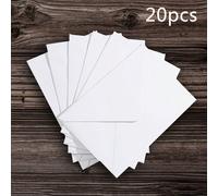 10 pezzi/20 pezzi/40 pezzi Buste bianche in stile occidentale minimalista di dimensione B6 con adesivo, adatte per biglietti di auguri, lettere, inviti e altro per il ritorno a scuola 15,6*10,5 cm,Col