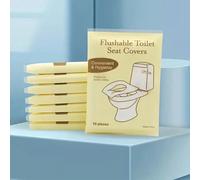 10 pezzi/20 pezzi/40 pezzi Coprisedile per water in carta, impermeabile e igienico, coprisedile per water in carta riciclabile, accessori per il viaggio in bagni pubblici, accessori per il bagno, per 