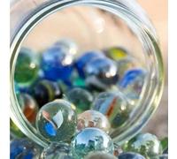 10 pezzi/20 pezzi/40 pezzi Set di palline di vetro, palline di marmo colorate assortite da 14 mm per decorazione di acquari, riempimento di vasi, giochi con le palline, giocattoli per corse con le pal