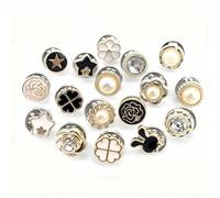 10 pezzi/20 pezzi/40 pezzi Spille da camicia da donna, spille smaltate mini per coprire i bottoni, fermagli per maglioni, scialli, cappotti, abiti, decorazione, fissaggio anti-esposizione Tagli UnicaA